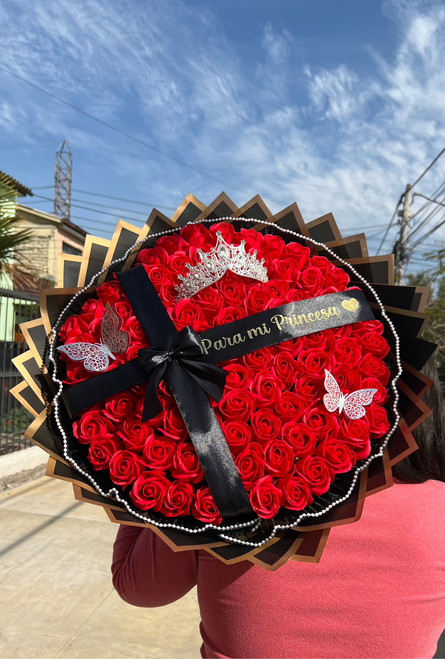 Ramo Rosas Eternas Rojas