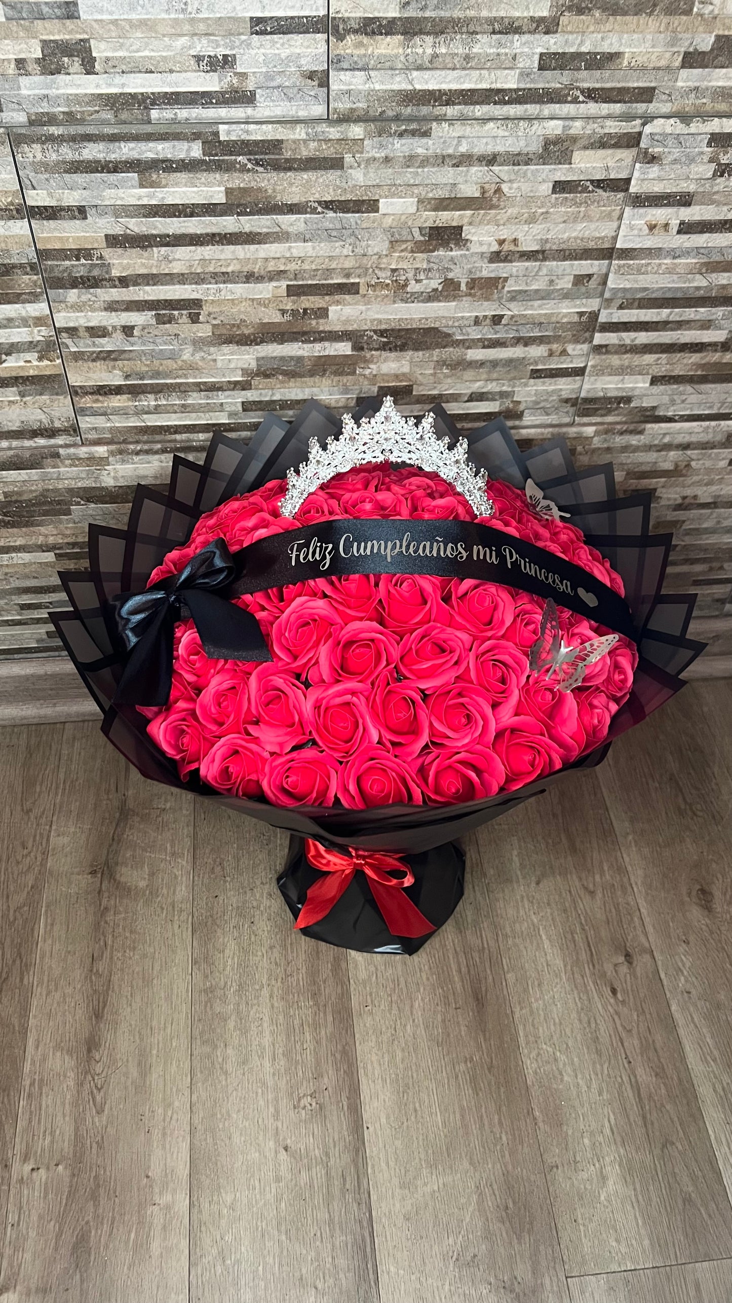Ramo Rosas Eternas Rojas