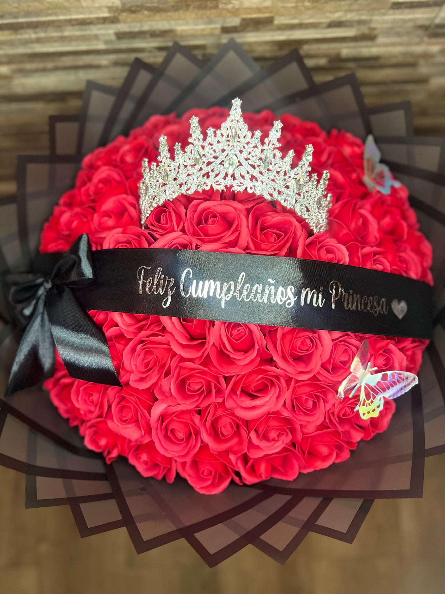 Ramo Rosas Eternas Rojas