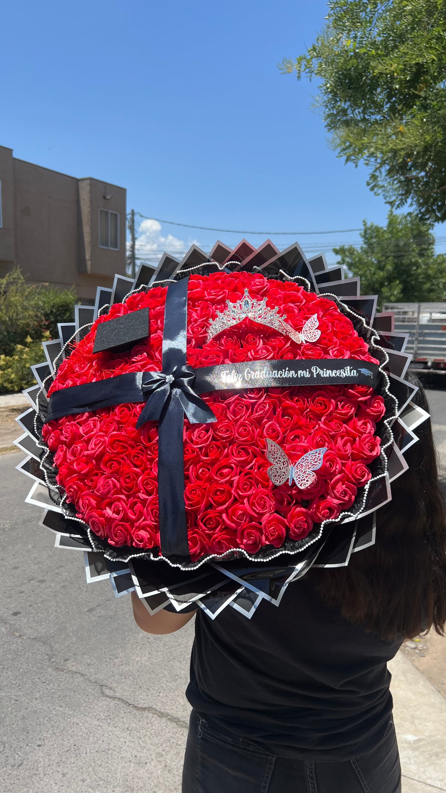 Ramo Rosas Eternas Rojas