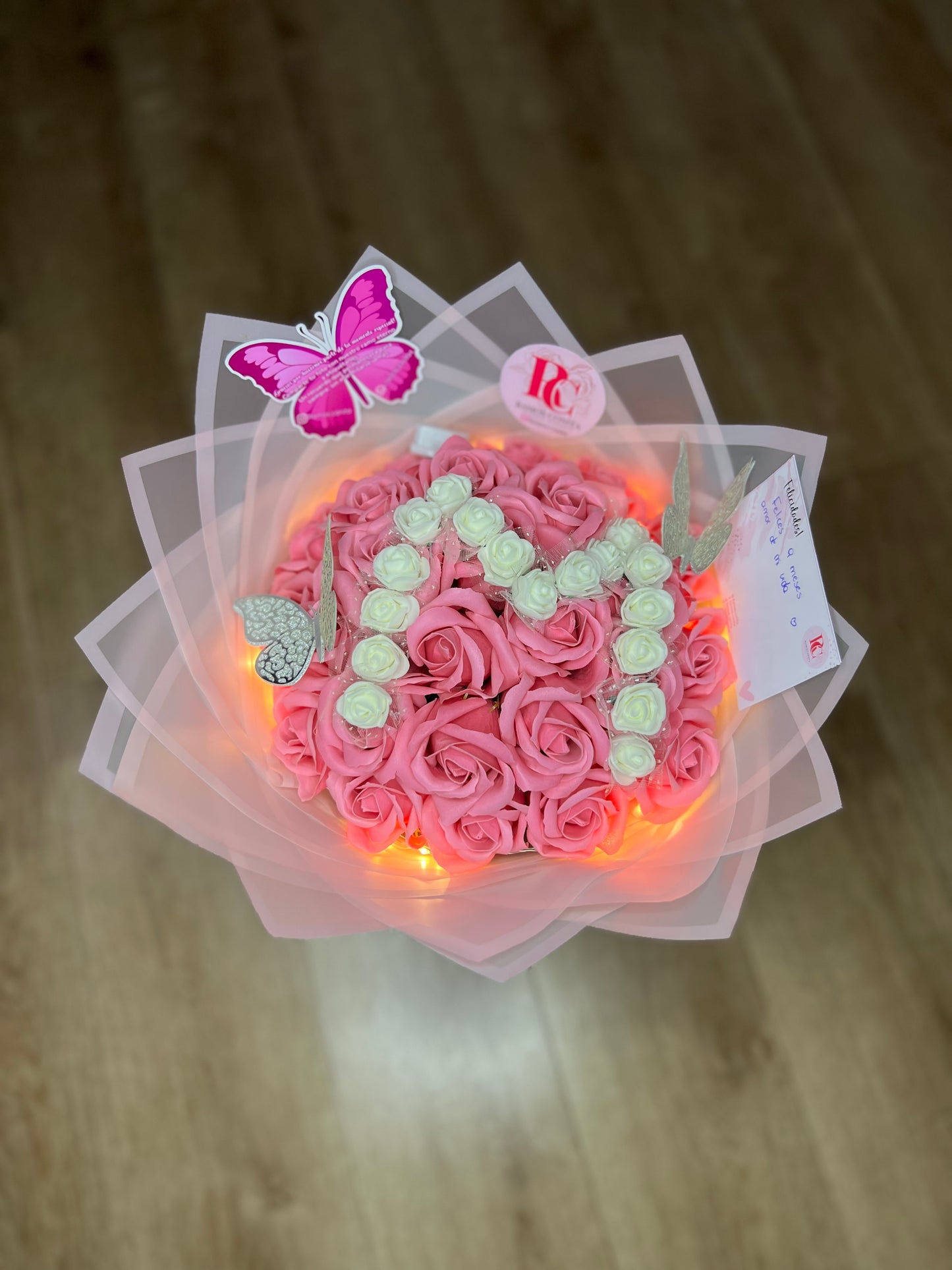 Ramo Rosas Eternas Rosado
