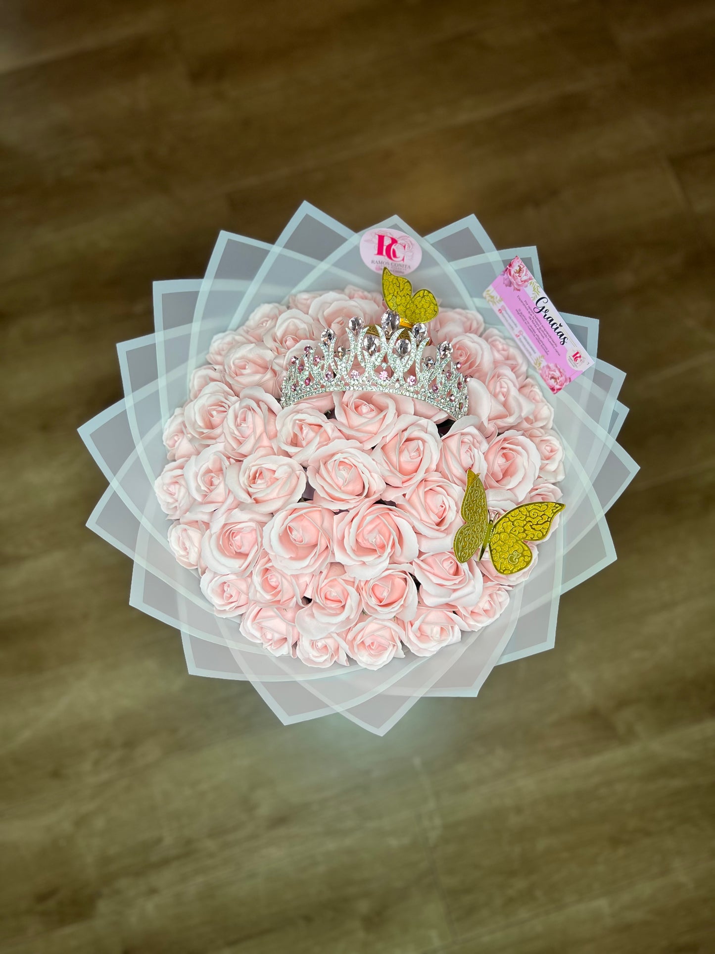 Ramo Rosas Eternas Rosado