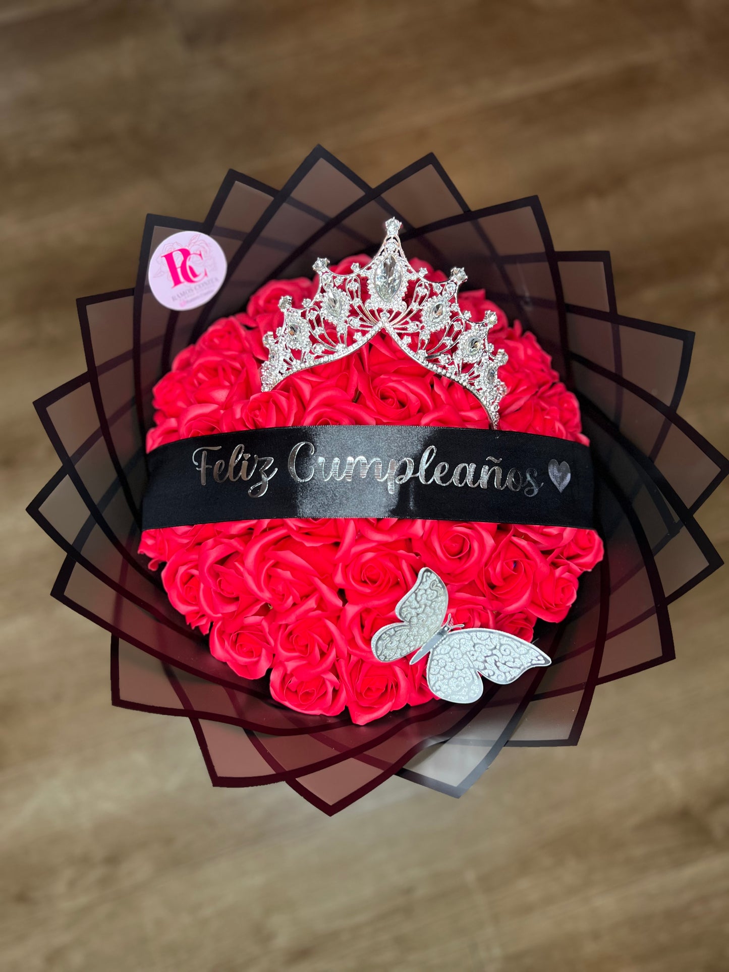 Ramo Rosas Eternas Rojas