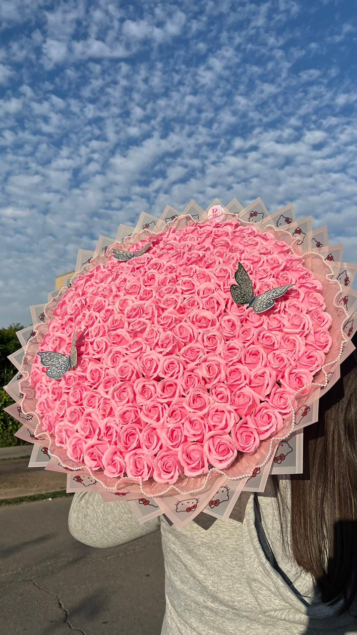 Ramo Rosas Eternas Rosado